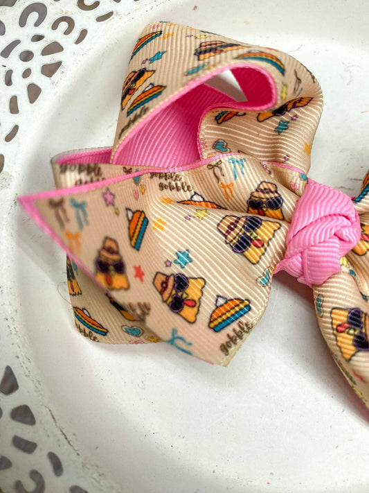 Trendy Turkey Double Layer Hair Bow