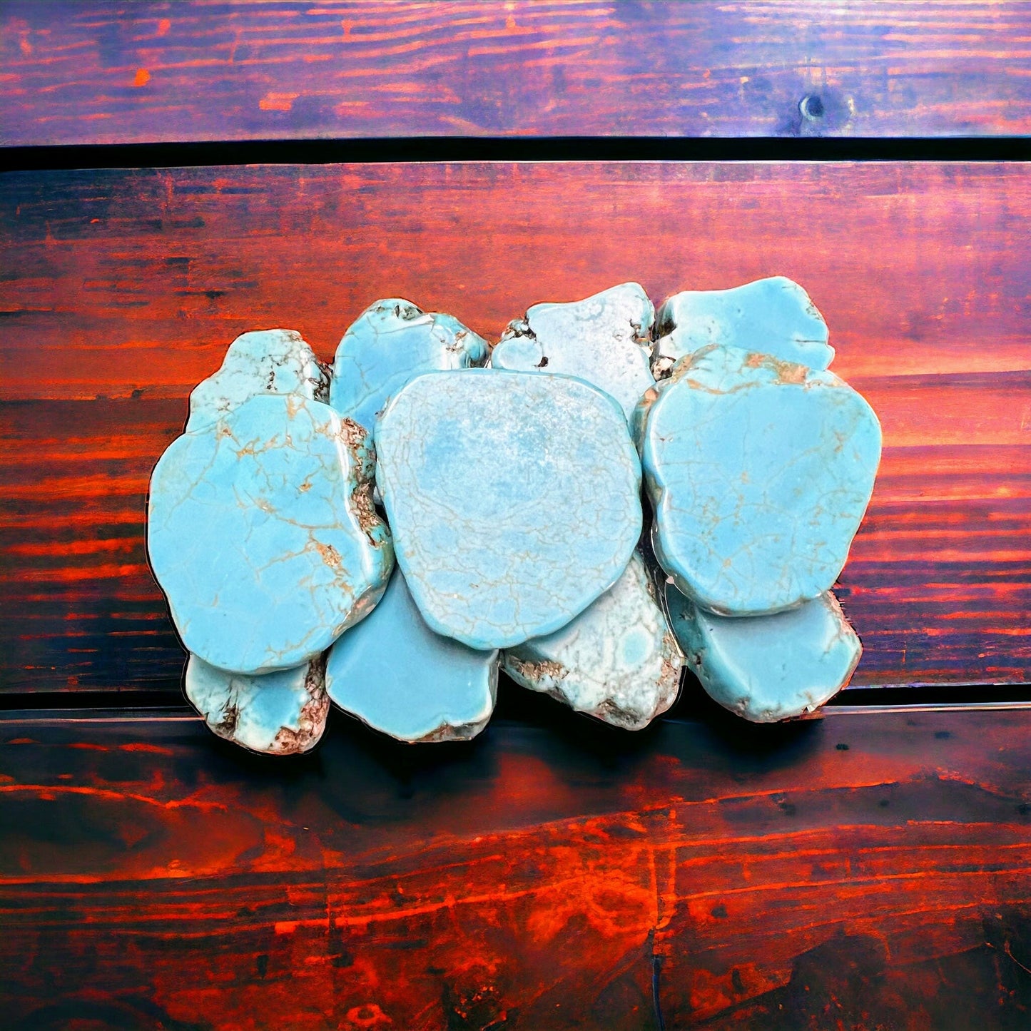 Turquoise Slab Belt Buckle - Medium Size