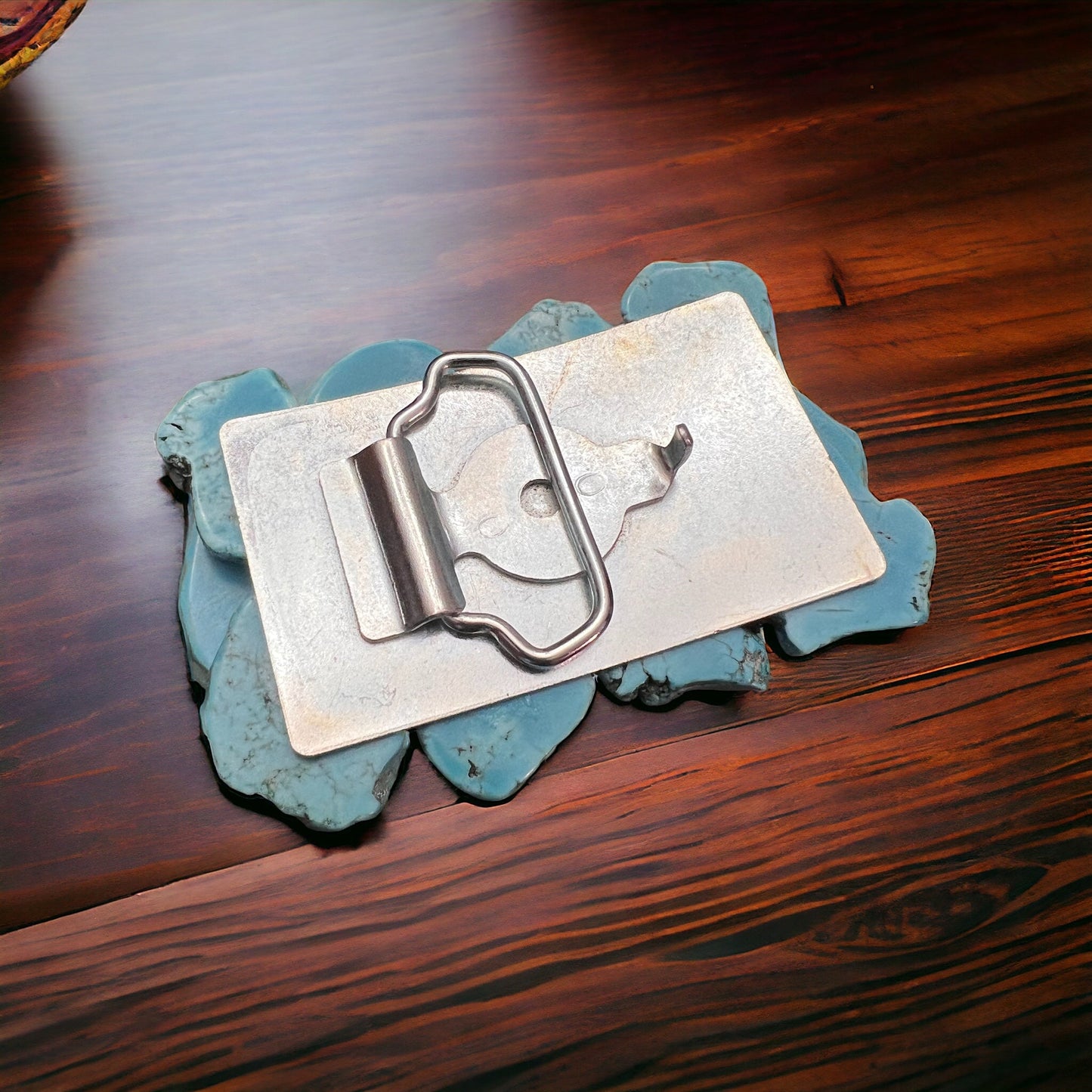 Turquoise Slab Belt Buckle - Medium Size
