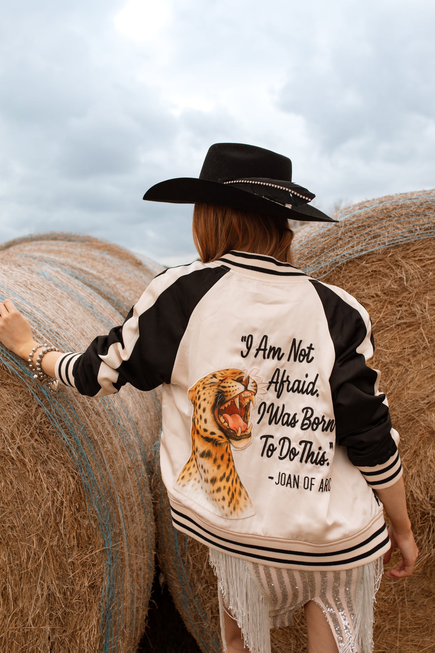 Cream and Black Jacket