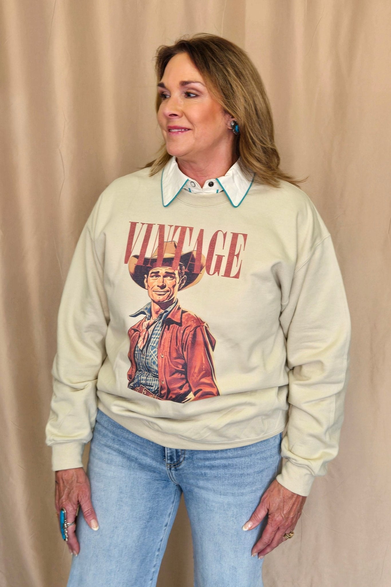 Vintage Cowboy Crewneck Sweatshirt