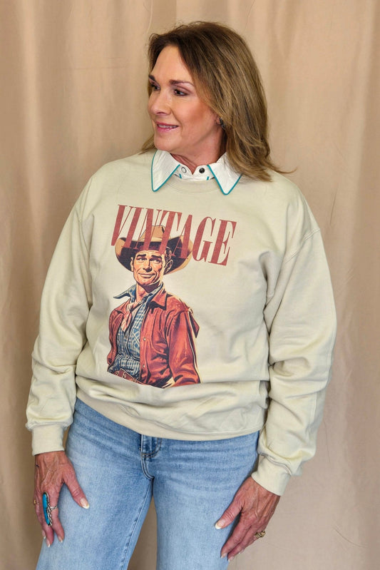 Vintage Cowboy Crewneck Sweatshirt