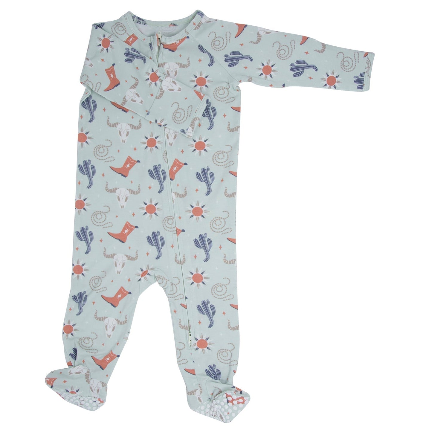 Bulls Boots Lasso Western Zipper Footie